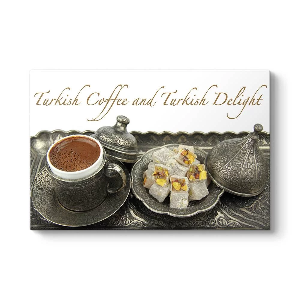 Türk Kahvesi ve Lokum Tablosu - Model 1